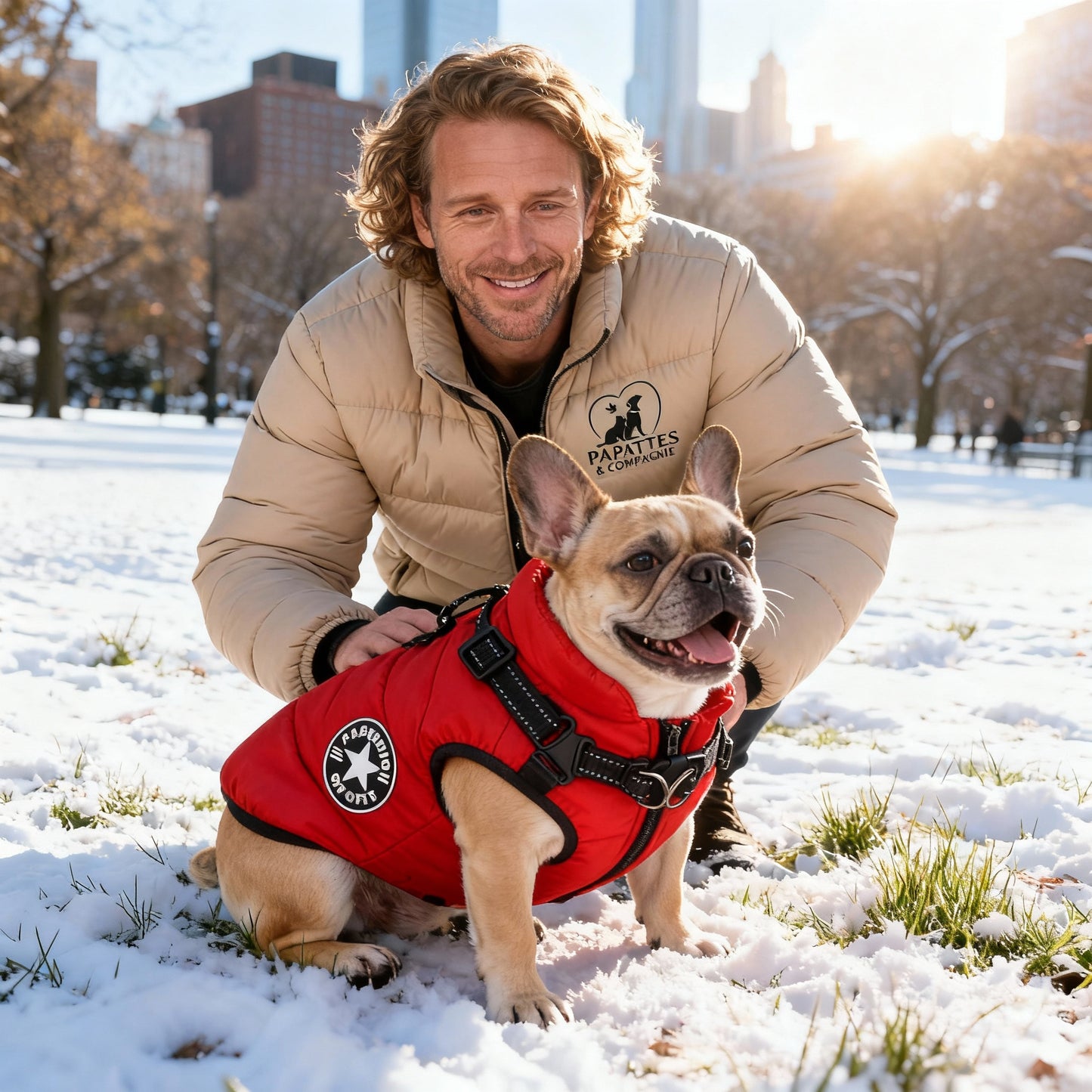 Manteau Hiver 3-en-1 : Imperméable, Harnais Intégré, Doublure Polaire